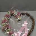 Heart Shaped Flower Wreath, Spring Wreath, Artificial Flower Wreath for Valentine's Day, Photography Props Sweet Love Wreath