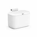 MUEE Hanging Compost Bin [1.3 Gal Solo Size] Food Scraps Collector with Slide Lid Under Cabinet Small Can for Coffee Station, RV & Studio Apartment Matte White