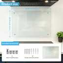 Art3d Tempered Glass Stove Backsplash, Stove Backsplash Protector, 33.9"L x 24"W