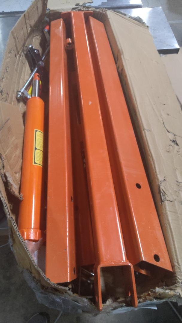 12 T Hydraulic Shop Press, H-Frame, 8-Hold Adjustable Height, with Movable Plates and Dust Cover, for Garage or Professional Users, Orange