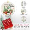 Gardening Christmas Ornaments 2025 Gnome Garden Ornaments for Christmas Tree, Indoor Outdoor Plant Lover Gift for Friends, Family, Grandma Life is Better in The Garden Exchange Ideas