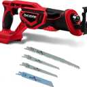 Cordless Reciprocating Saw for Milwaukee 18V Battery (without battery), 3000RPM Variable Speed Sawzall with 4pcs Zallsaw Blade, Pivoting Shoe, Keyless Blade Clamp Recipro Saw for Wood, Metal, PVC Pipe