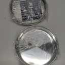 E-far 8-inch Round Cake Pan with Rack Set, Stainless Steel Cake Pans Tins and Baking Cooling Racks, Non Toxic & Healthy, Mirror Polished & Dishwasher Safe - 4 Pieces (2 Pans + 2 Racks)