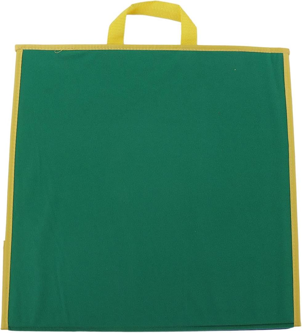 Foldable Felt Board for Toddlers, Double-Sided Flannel Storyboard with Portable Strap for Early Learning in Preschool (Teal) (Bluish Green)