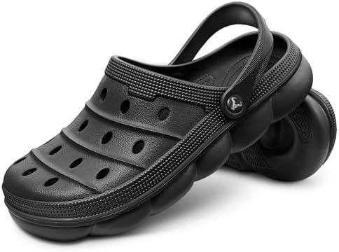 BULLIANT Men Clogs,Comfortable Mules Sandals for Men Women Cushioned Footbed Arch Support-EVA Ligthweight, 45