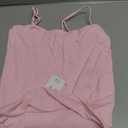 SUUKSESS Women Double Line Square Neck Tank Top Summer Y2K Going Out Basic Cami Shirt (Pink, S)