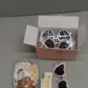 Bridesmaid Scrunchies Proposal Gifts Bachelorette Hair Claws Clips women heart sunglasses for Wedding Party Favors (White&Rose 18sets)