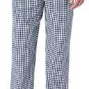 Amazon Essentials Men's Cotton Poplin Straight-Fit Pajama Pants with Drawstring Elastic Waist (M)