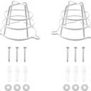 TAODAN 2PCS Shower Head Protector Round Safety Cover Ceiling Wire Spray Guard Shower Head Cover for 1/2 inch 3/4 inch Fire Sprinkler Hospital Hotel Restaurant Shop