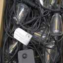 Outdoor Lights String Patio Outside - 100ft 30M LED Waterproof Light - Hanging Lighting ST38 Shatterproof Edison Bulb Deck Backyard Gazebo Balcony Party Bistro Cafe Pergola Garden Yard Porch Dimmable