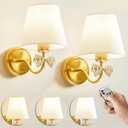 Battery Operated Bow Wall Sconces Lights Set of Two Remote Control, Bow Sconces Decor, Rechargeable Battery, Dimmable 2700K-6000K 16 Color Temperatures, for Nursery Girl's Bedroom