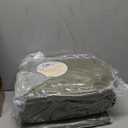 Monbix Queen Comforter Set - 7 Pieces Cationic Dyeing Olive Green Bed in a Bag Queen Bedding Sets with Comforter, Sheets, Pillowcases & Shams, Reversible Bedding Comforters Sets