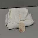 Zeagoo Womens Button Down Shirt Short Sleeve Business Casual Tops Collared V Neck Blouses Wrinkle Free Clothes White, Xl