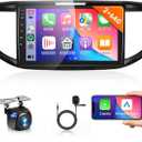 2G+64G Android Car Stereo for Honda CRV 2012 2013 2014 2015 2016 Radio with Wireless CarPlay Android Auto 9inch IPS Touch Screen with Bluetooth GPS WiFi HiFi 28UIs FM/RDS SWC + AHD Backup Camera