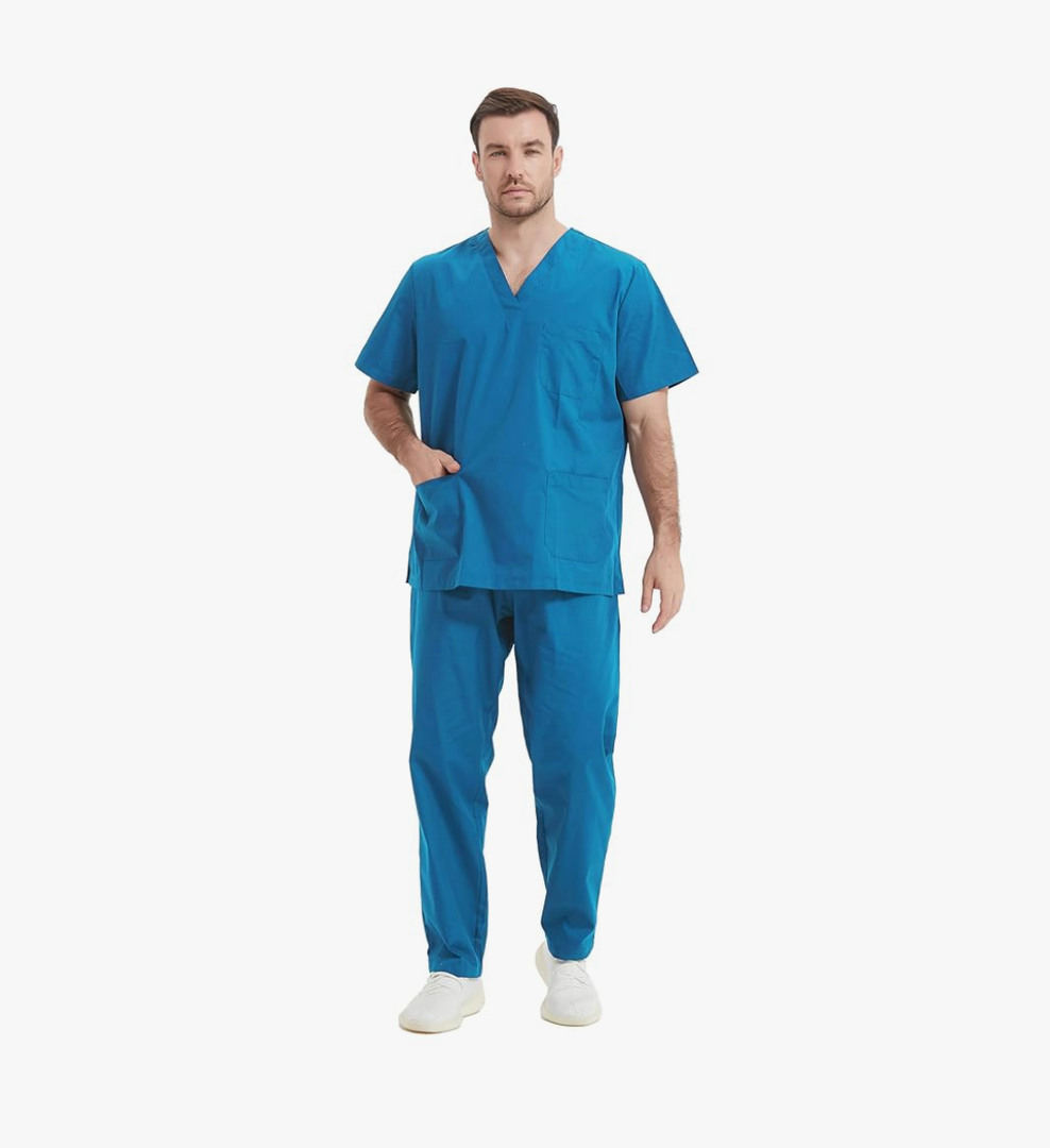Uniforms Unisex Medical Scrubs Set – Medical Uniform with Scrub Top and Pants - Ref.6801-6802 XL