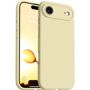 OTOFLY Magnetic for iPhone 17 Air Case,Compatible with Magsafe,Classic Liquid Silicone Mobile Phone Case,Integrated Camera Control Button,Anti-Scratch Microfiber Lining, Yellow