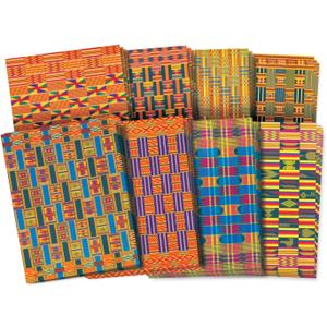 Roylco R15273 Assorted Design African Textile Paper, 8-1/2 x 11 Inches, Pack of 32