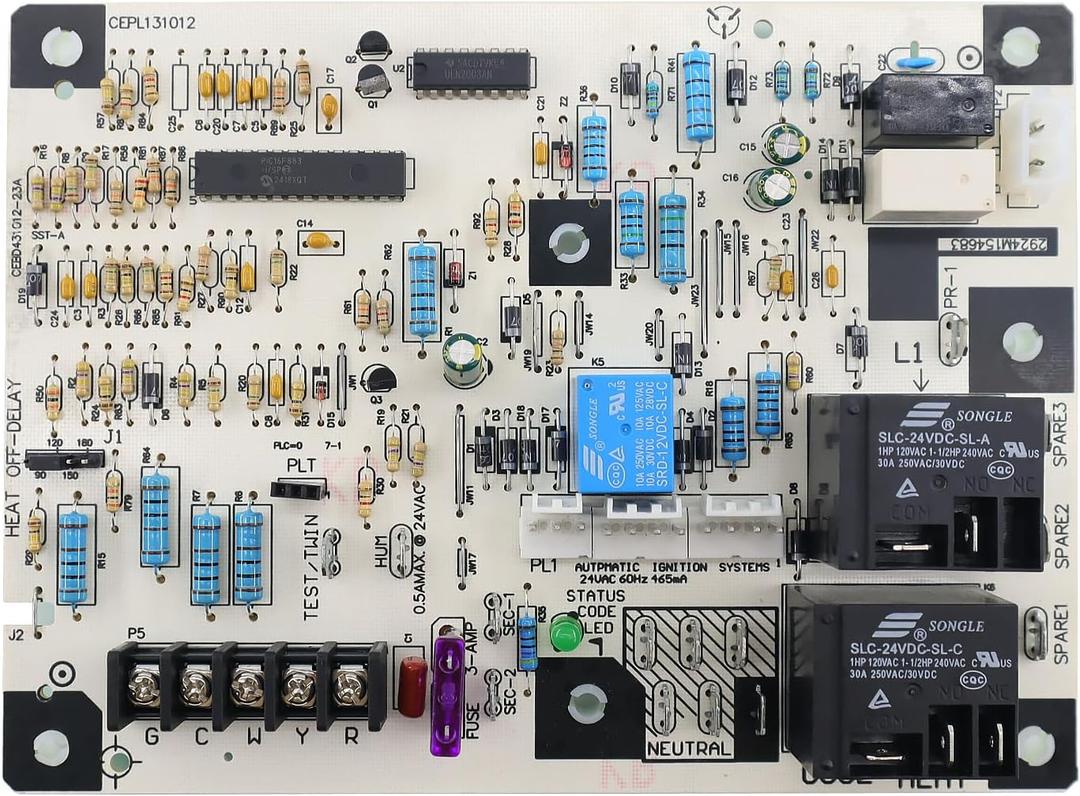 Control Board HK42FZ061 Compatible with Carrier Payne Bryant HVAC Furnace Control Board - CEPL131012 CEBD431012