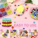 120PCS FIVEIZERO Rhinestone Beads for Jewelry Making, 10mm Red Shiny Round Sparkle Crystal Clay Bead Bulk Sparkly Baseball Necklace Beads for Bracelets and DIY Crafts