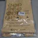 2 x Pack of 35 Paper Bread Bags for Homemade Bread, Paper Bakery Bag for Baked Food Packaging Storage, Large Kraft Paper Bread Loaf Bag with Window Label Seal Sticker included Pack of 35,12.5x8.3x4 Inches