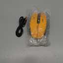 RAPIQUE Bluetooth Wireless Mouse - (BT1/BT2+USB Receiver) Tri-Device Compatibility for PC, Laptop, Computer, MacBook, Tablet (Black and Yellow)