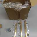 Goldenwarm 35 Pack Gold Cabinet Handles 5"(128mm) Brushed Brass Cabinet Pulls T Bar Drawer Pulls for Kitchen Cupboard & Drawer Hardware