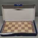 15" Folding Walnut Chess Set with Storage - Tournament-Size Portable Chess Board for Adults, Travel, Family Game Night, Gifts