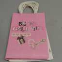 Tinlade 28 Pcs Galentines Gift Bags Bulk with Handles Pink Paper Treat Bags Funny Galentines Day Party Favors for Women 63.28.3 in 4 Designs, Valentines Day Party Favors for Gift Exchange