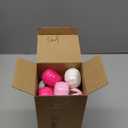 Thyle 24 Pcs Mini Artificial Pumpkins Bulk Fall Foam Pumpkins Thanksgiving Fake Harvest Ornaments Decoration for Autumn Halloween Party Centerpiece Home Decor Crafts (Pink Series)