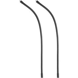 PATIKIL 20" Gooseneck, 2 Pcs 1/4"-20 Female to Male Thread Metal Universal Hose Flexible Arm Gooseneck Tube Extension Holder for Action Camera, Phone, Microphone, Black