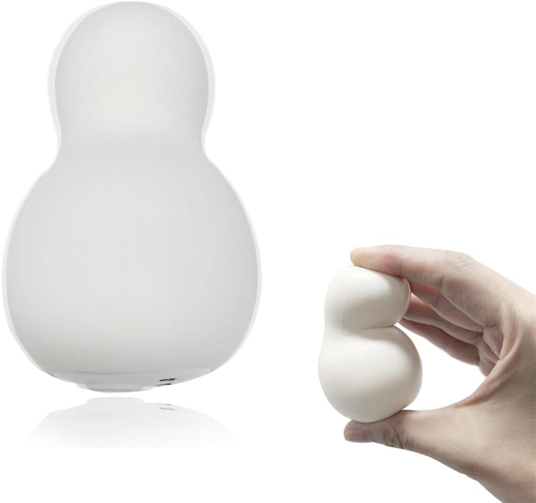 Multifunctional Ultra Soft Squeeze Personal Electric Massager with Vibrating Physical Therapy Massage Ball, Finger Massager for Hand Exercisers Fidget & Relaxation (White)