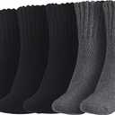 BenSorts Women's Winter Boots Socks Thick Warm Cozy Crew Socks Solid Color Gifts