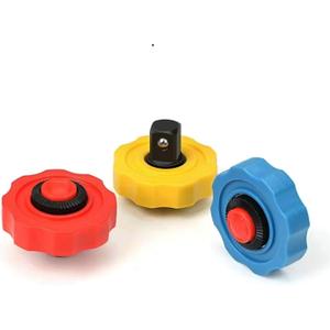 1/4" 3/8" 1/2" Drive Thumbwheel Ratchet Set,72 Tooth Finger Ratchet,Palm Ratchet Wrench 3pcs (Multicolor)