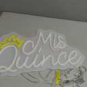 Mis Quince Neon Sign for Wall Decor Bedroom Aesthetic Birthday Party Gift Boyfriend Girlfriend Lover Women Men Room Bathroom Decoration USB Operated Warm White +Yellow Led Signs, 15.7 x 9.1 Inch