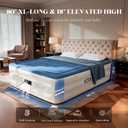 VOSSER Air Mattress Queen with Built in Pump, 18'' Raised Blow Up Bed, 800lb