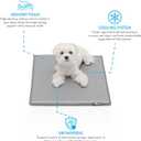 Paw Inspired Cooling Orthopedic Crate Pad for Dogs and Cats, Washable Memory Foam Dog Cooling Mat (23x17 Inch XS/Small Size for 24 Inch Kennel, Gray)