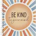 Mhfpl Be Kind Cute Rainbow Spiral 160 Pages Blank Notebook, Mental Health Awarenes Gifts for Women, Motivational Inspirational Gifts for Sister Friend, Appreciation Thank You Present for Coworker, 5 Pack