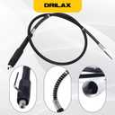 Drilax 42" Flex Shaft Rotary Tool Attachment  Compatible with Dremel Flex Shaft Models 100, 200, 300, 3000, 4000, 4300, 8220, 8240, 8250, 8260  Precision Extension Shaft for Carving & Engraving