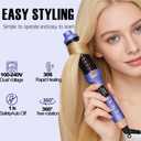 Thermal Hair Styling Brush with Ionic Infrared Technology, 30 Second Fast Heat Up, 5 Adjustable Temperature Settings for Frizz Control, Straightening, Smoothing Adding Volume