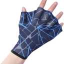 Nylon Swimming Gloves Aquatic Swimming Webbed Gloves Water Training Hand Webbed Hands Webbed Flippers Swim Gear Gloves Fit Aquatic Training Swim Costume Dive Hand Equipment M