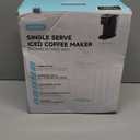 Tastyle Hot & Iced Coffee Maker with Magnetic K-Pod Organizer (Pods Not Included), Stores 10 Pods, 4-5 Cups Coffee Maker & Single-serve Brewer for K Cup & Grounds, 40oz Removable Water Tank, Black