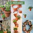 Orceler 4 Inch Terracotta Pots with Saucer - 6 Pack Small Clay Plant Pots with Drainage Holes, Flower Pots with Tray, Terra Cotta Pots for Indoor Outdoor Plants, Crafts, Wedding Favor