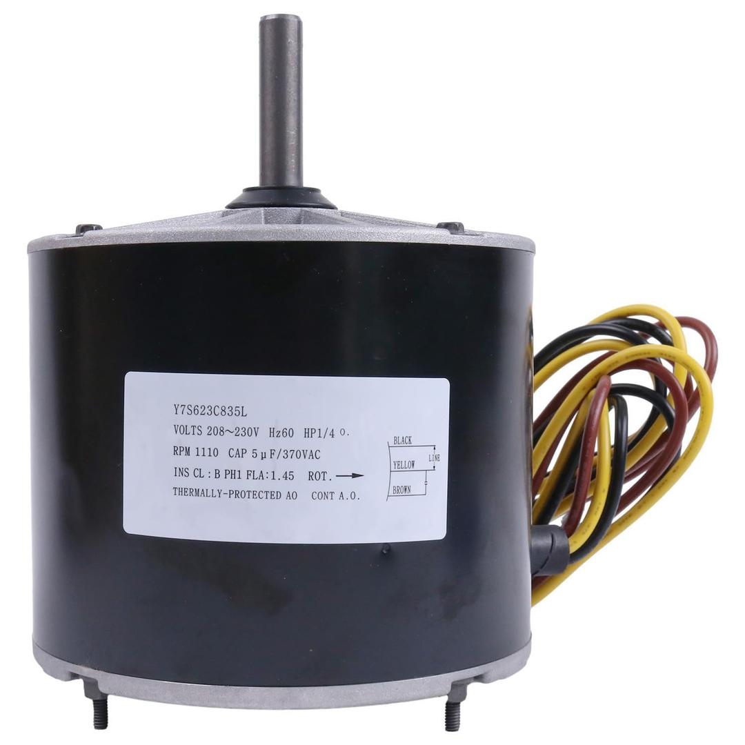 AIVWUMOT Condenser Fan Motor 1/4 HP 208-230 Volt Y7S623C835L Compatible with Zhongshan Broad-Ocean HC39GE226 HC39CQ230 HB39GQ230 HC39GQ230 1185924 1185924 20409