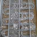 X-cosrack Expandable Food Container Lid Organizer,Large Capacity Adjustable 10 Dividers Detachable Lid Organizer Rack for Cabinets, Cupboards, Pantry Shelves, Drawers to Keep Kitchen Tidy,White