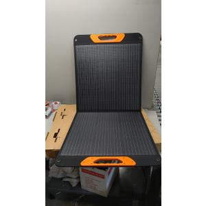 100W Portable Solar Panel,Camping Essentials, 20V ETFE Foldable Solar Charger for Power Station,QC3.0 USB-A &Type-C Output,23.5% High Efficiency IP67 Waterproof for Camping RV Hurricane