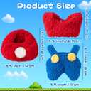 Clothes Fit for 17CM Doll, Fashion Doll Clothes Outfit Set Cute Theme Designer Toys Dress Accessories for Collector Fans Display Case (Red Blue Set)