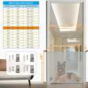 Dulepax Dog Gate for Stairs Mesh Baby Gate 30" Hx41 W Dogs Screen for Stairways Doorways, High Density Elastic Pet Gate Indoor Safety with Metal Hooks