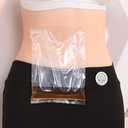 EXCEART 60Pcs Disposable Ostomy Bag Plastic Clear Colostomy Ileostomy Pouch Ileostomy Care Bag for Ileostomy Stoma Care