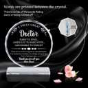 Uniquilling Gifts for Doctor, Best Doctor Award Crystal Plaque with Gift Box Packaging, Appreciation/Thank You Gifts for Doctor, Christmas/Retirement/Birthday Gift for Doctor