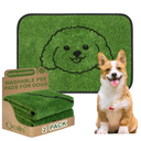 Qeils Reusable Puppy Pads, Washable Pee Pads for Dogs 2 Pack Durable Absorbent Leakproof Dog Training Pads for Home or Travel, NonSlip Wee Wee Pads Potty Pads 18"x24"